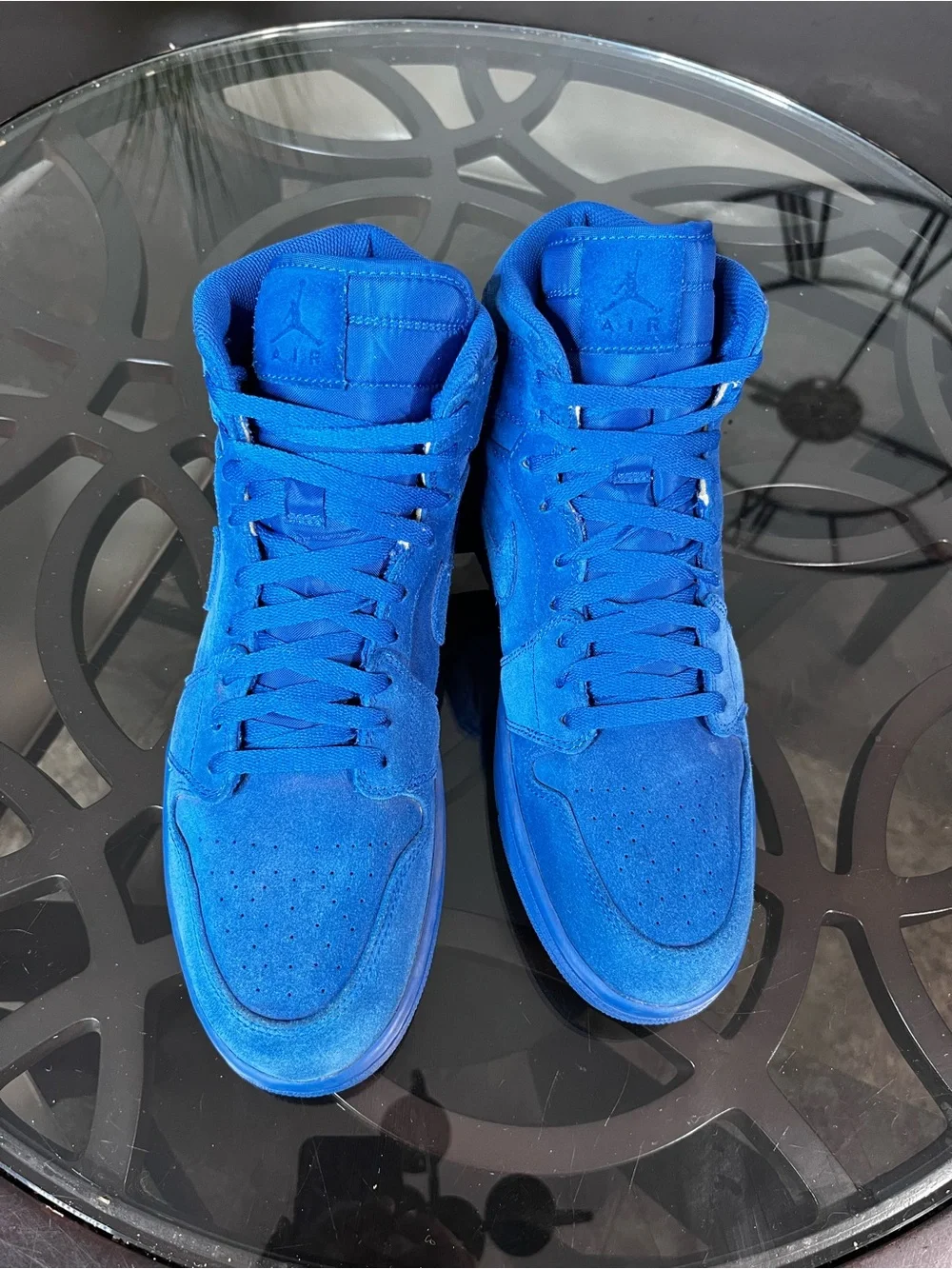 Nike Air Jordan 1 Retro High Blue Suede Size 12